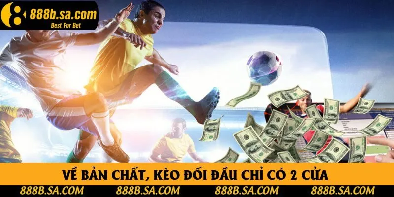 Về bản chất, kèo đối đầu chỉ có 2 cửa 